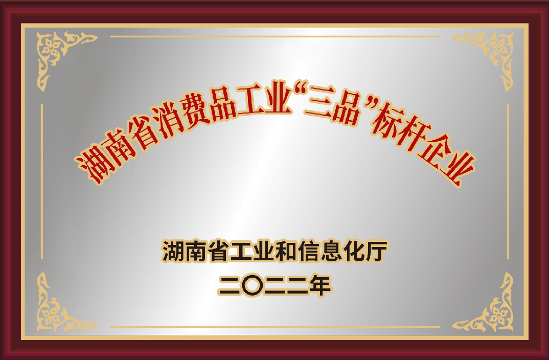 湖南省消費品工業“三品”標桿企業